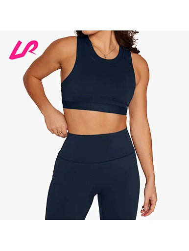 high neck sports bra high impact